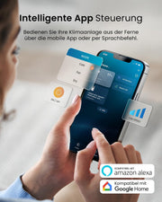 View Pro Breeze 12000 BTU Mobile Klimaanlage (Räume bis 50m2) – Klimaanlage mobil mit App-Steuerung, Timer & LED-Display – inkl. Fensterabdichtung & image 3