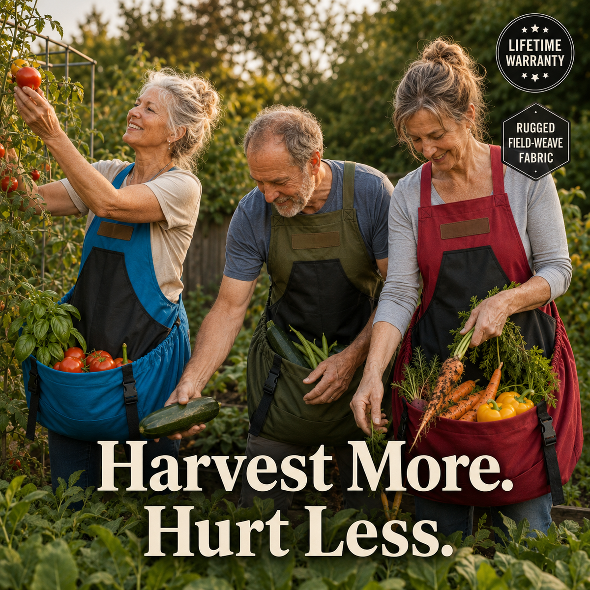 Hands-Free Quick-Release Gardening Apron