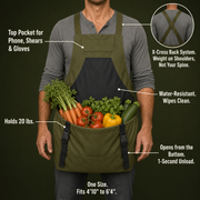 View Hands-Free Quick-Release Gardening Apron image 3