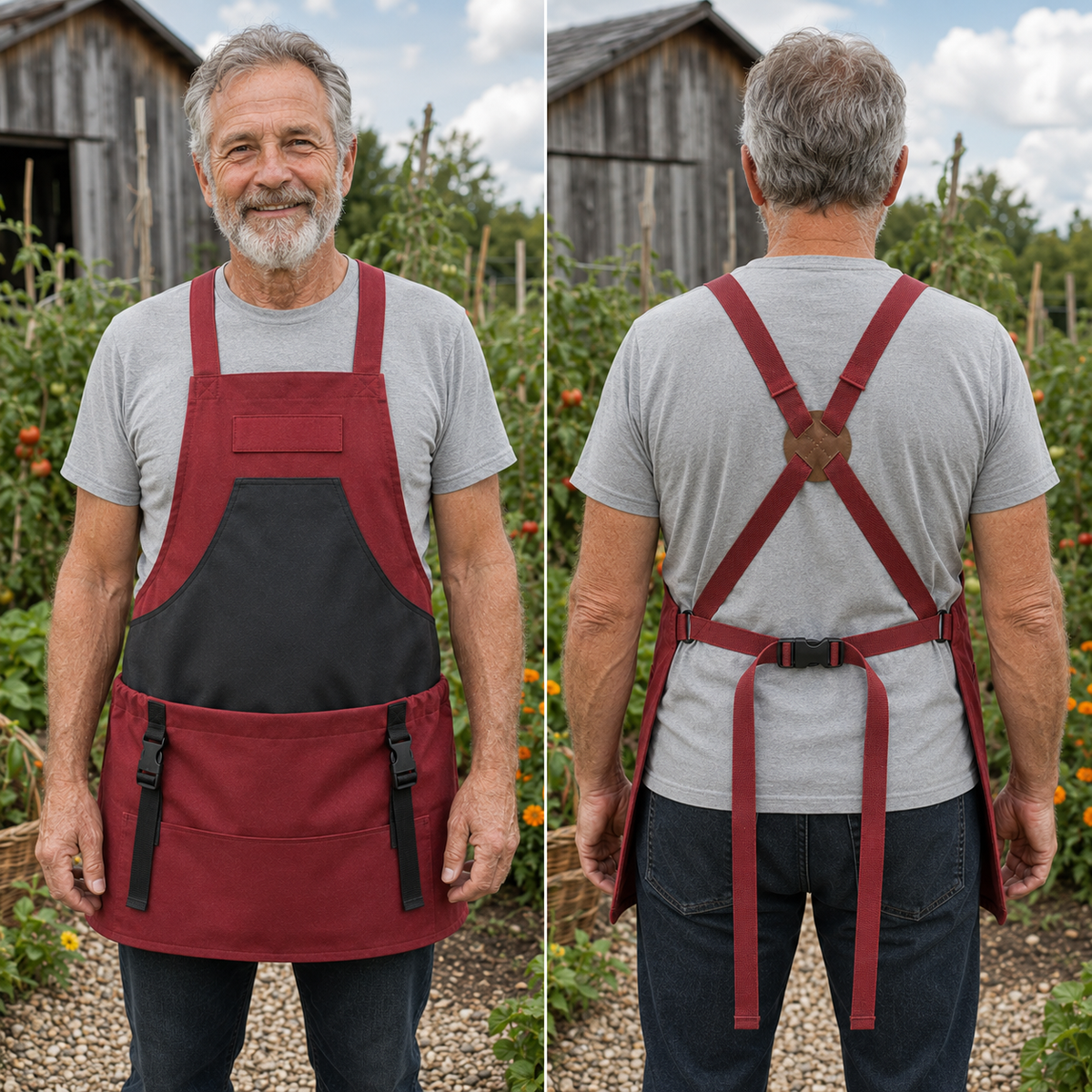 Hands-Free Quick-Release Gardening Apron
