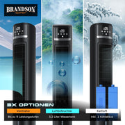 View Brandson – mobiler Luftkühler mit Wasserkühlung im ECO Design - DC Motor sehr leise - 60% Energieeinsparung - Sieger Ventilatoren und Luftkühler 2026 image 4