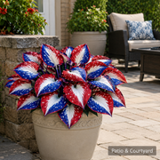 View 🔥Celebrate America's 250th 🌱UV Resistant Artificial Independence Day Hosta Decor suit🇺🇸 image 4