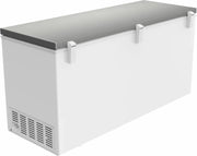 View METRO Professional Congelador horizontal GHF2700S, 188 x 73,5 x 94,5 cm, 700 L, 125W, 3 cestas, iluminación LED, 6 ruedas, con cerradura, blanco/gris image 2