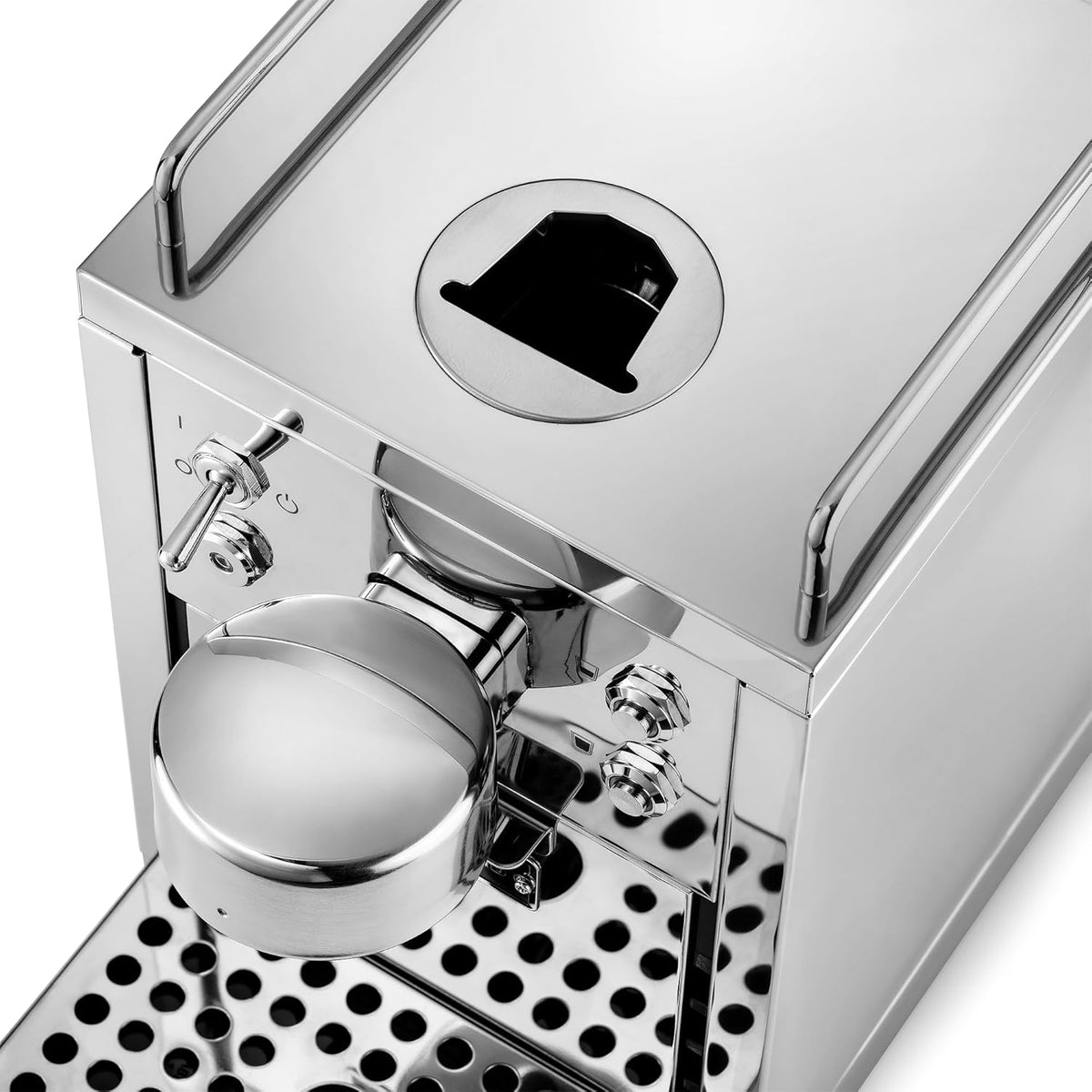 Die Original 2 Kaffeemaschine, Nespresso kompatible Kapselmaschine, Espressomaschine aus Edelstahl, skandinavisches Design, langlebige, reparierbare