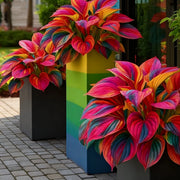 View 🌈🔥 Limited Edition Rainbow Flame Hostas -Rare Multicolor Foliage, Exclusive to Our Store 🌸 image 4