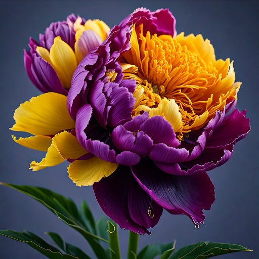 💙💛Blue Yellow Peony Flower Seeds